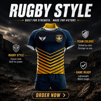 Maillots de rugby personnalisés par sublimation, respirants, à séchage rapide, chemises de rugby rayées pour hommes, uniformes d'équipe en gros, ensemble short