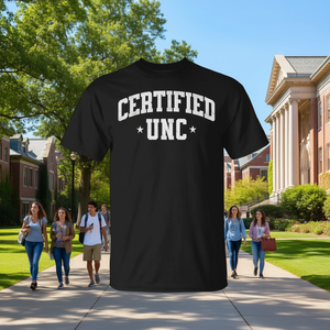 T-Shirt Certificata UNC Nera con Collo Rotondo e Manica Corta, Abbigliamento Promozionale - Product Image 3