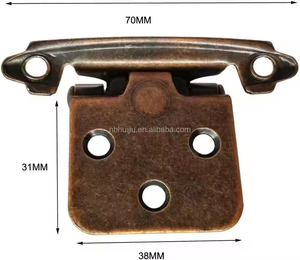 Cổ Mỹ phong cách kim loại <span class=keywords><strong>Inset</strong></span> mùa xuân tự đóng cửa tủ bản lề tuôn ra núi giấu cửa tủ bản lề - Product Image 4