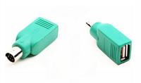 Kualitas Tinggi PS2 Ke USB Male untuk Perempuan Adaptor untuk Keyboard dan Mouse