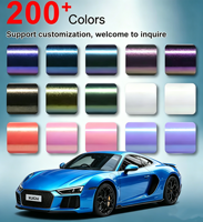 Film Vinyle PVC Auto-Réparateur Bleu Changeant de Couleur pour Covering Automobile, Autocollants Intégraux, Protection de Peinture PPF, Vente en Gros Usine