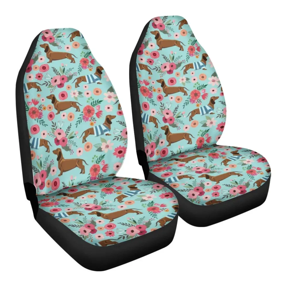 Wholesale Seat Covers For Women's Car Alpaca Horse Animal Printing Car Accessories Auto Breathable Car Seat Cover Custom Logo