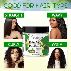 Meilleure Crème Coiffante Huile de Ricin Noire pour Boucles, Adoucissante et Brillante, Hydratant sans Rinçage pour Cheveux Bouclés Souples et Rebondies - Product Image 6
