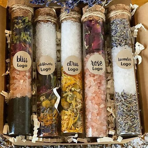 Sels de bain aux herbes personnalisables avec logo client pour baignoire – Fournitures de bain - Product Image 6