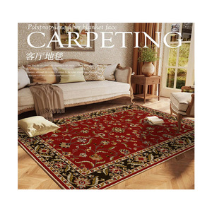 Alfombra Rectangular para Sala de Estar con Diseño de Medallón, Resistente a las Manchas, de Fibra de Poliéster, para el Hogar - Product Image 5