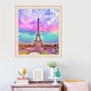 Peinture Au Diamant 5D Tour Eiffel pantaloni fai da te esercizio completo Broderie Strass Artisanat D'art Toile Pour decorazione Murale - Product Image 2