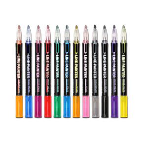 Stylo double pointe non toxique, fluorescent, pailleté, ensemble de marqueurs pour la création de cartes - Product Image 5