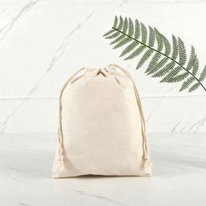 Custom Business Event Shopping <b>Gift</b> Promotional Printed Cotton Canvas Drawstring Bag With Logo Printing - Product Image 3