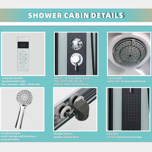 Cabine de <span class=keywords><strong>douche</strong></span> bon marché, cabine de <span class=keywords><strong>douche</strong></span> complète avec plateau en ABS et acrylique - Product Image 4