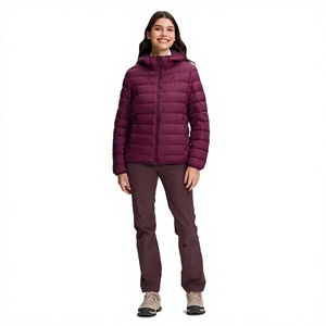 New Release Womens Fashion Jacket Puffer Jackets Standard Bomber Jacket Knitted Ladies Winter Coats Hooded - Product Image 1