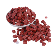 Friandises pour chiens en bâtonnets de bœuf premium lyophilisées, riches en protéines, saveur poulet et légumes, non biologiques, pour la santé de la peau et du pelage