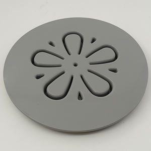 Bol pour animaux de compagnie en silicone anti-glouton avec motif floral pour une alimentation lente - Product Image 2