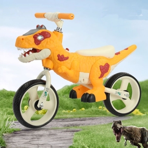 Vélo d'équilibre pour enfants en plastique, jouet à roulettes pour tout-petits avec roues en PP Flash/Common, style tricycle, design de voiture - Product Image 2