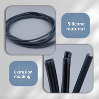 Joint d'étanchéité de remplacement en silicone de qualité alimentaire pour autocuiseur, résistant à la chaleur et anti-fuite, fabriqué sur mesure