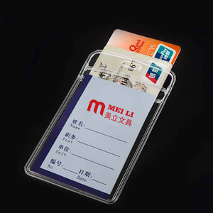 <span class=keywords><strong>Porte</strong></span>-<span class=keywords><strong>badge</strong></span> personnalisé en plastique souple transparent, <span class=keywords><strong>porte</strong></span>-carte d'identité d'employé ou d'étudiant en <span class=keywords><strong>PVC</strong></span> transparent - Product Image 4