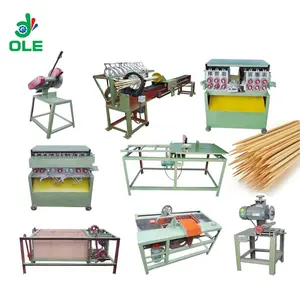 Factory Supply BBQ Sticks Making Machine Production Line Bamboo BBQ Sticks Skewer Machine Automatic Kebab Stick Machine