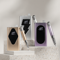 Machine à ongles sans fil professionnelle en aluminium personnalisée, rechargeable, pour salon, polisseuse à ongles, logo personnalisé disponible (US)
