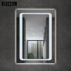 핫 홈/호텔 장식 LED 욕실 액세서리 터치/김서림 방지 필름이있는 가구 벽걸이 형 거울