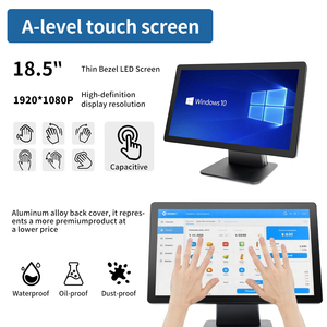 18.5 inch Vỏ hợp kim nhôm <span class=keywords><strong>Android</strong></span> POS hệ thống Chất lượng cao tất cả-trong-một cảm ứng tiền mặt đăng ký nhà máy bán buôn ở mức giá thấp - Product Image 3