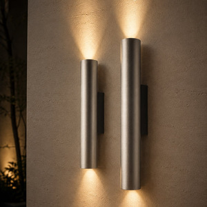Lámpara de Pared Exterior Cilíndrica, Impermeable, Moderna, para Iluminación de Fachadas, Patios y Jardines - Product Image 1
