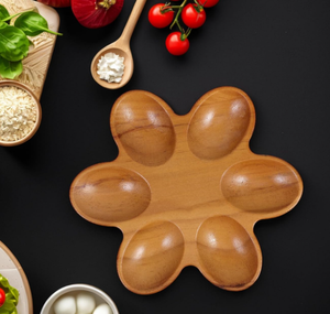 Nuovi prodotti all'ingrosso 6 uova separatore vassoio in legno da banco porta uova per la casa di stoccaggio e la visualizzazione - Product Image 6