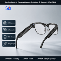 Lunettes Intelligentes OEM avec Caméra IA, Enregistrement Photo/Vidéo 8MP, Traduction IA, Monture TR90 pour Programmes de Voyage d'Affaires
