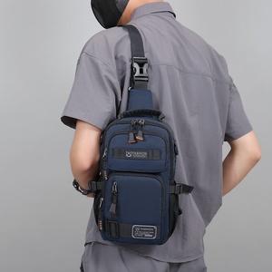 Bolso de Pecho de Nailon para Hombre de Gran Capacidad, Simple, Versátil, Multifuncional, Bandolera, Moderno, de Marca, al por Mayor - Product Image 4