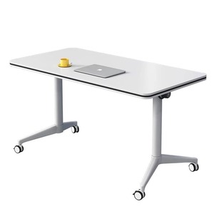 <span class=keywords><strong>Escritorio</strong></span> de Estudio <span class=keywords><strong>Extensible</strong></span> y Plegable Moderno, Mesas Modulares para Reuniones, Mesa de Entrenamiento <span class=keywords><strong>con</strong></span> <span class=keywords><strong>Ruedas</strong></span> - Product Image 1