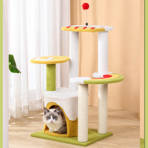 Ice Cream Loạt Mèo Leo Núi Khung Ba Lớp Sisal Mèo Scratcher Con Chó <span class=keywords><strong>C</strong></span>ây Tháp Nhà Pet Đồ Chơi Tương Tá<span class=keywords><strong>c</strong></span> - Product Image 2