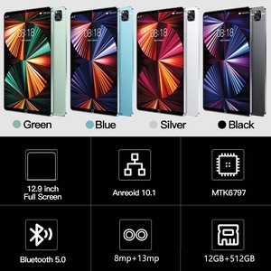 แท็บเล็ตพีซีสำหรับใช้งานที่บ้านและสำนักงาน หน้าจอ HD ขนาด 10.1 นิ้ว รองรับซิมคู่ แรม 16GB ความจุ 512GB ระบบ<span class=keywords><strong>ป</strong></span>ฏิบัติการ <span class=keywords><strong>Android</strong></span> 14 ชิ<span class=keywords><strong>ป</strong></span>เซ็ต MTK เหมาะสำหรับเด็ก - Product Image 3