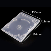 Boîte de rangement en plastique pour CD PS2, cartes CAM TV, boîte d'emballage pour cartes PS3, boîte transparente pour PS4