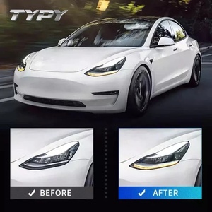 Feux de voiture pour Tesla Model 3, phare de voiture automatique, lentille LED, ensemble de phares, couleur bleue intégrée, 2017-2022 - Product Image 6