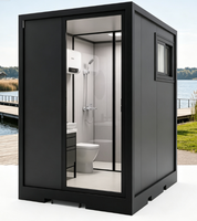 Unité de salle de bain modulaire intégrée préfabriquée en panneaux sandwich en acier pour dortoir, chantier de construction, salle de bain modulaire intégrée préfabriquée