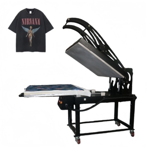 Presse à chaud semi-automatique <span class=keywords><strong>grand</strong></span> <span class=keywords><strong>format</strong></span> 80x100cm (31x39 pouces) haute pression pour sublimation sur tissus - Product Image 1