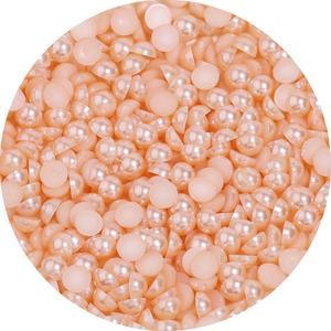 Parches de Perlas de Imitación Multicolores de Fondo Plano Estilo Europeo-Americano, de Venta Caliente, para Ropa y Cabello - Product Image 1