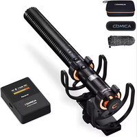 Microphone sans fil COMICA VM30 XLR à condensateur super cardioïde, portable, avec contrôle de gain, affichage OLED, alimentation, pour caméra, 2.4G
