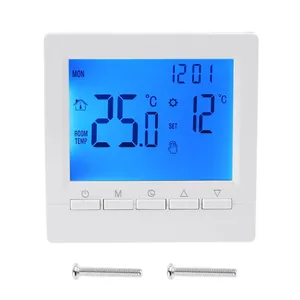 جهاز قياس الحرارة في المنزل, جهاز قياس الحرارة في المنزل مزود بشاشة Lcd مع ملف للتحكم في حالة التبريد Tuya