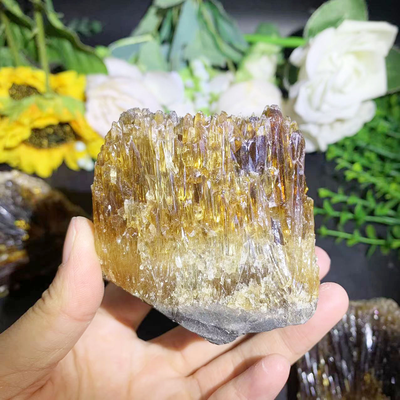 Yellow Amber Calcite Raw Stone
