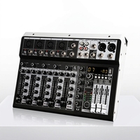 Console de mixage audio professionnelle KP-6, mixeur compact 6 canaux, contrôleur DJ avec effets numériques DSP pour petites manifestations et streaming en direct
