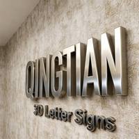 Signalétique métallique 3D polie miroir de qualité supérieure, lettres personnalisées en titane pour la publicité des boutiques