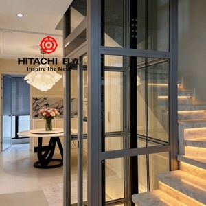 Ascensor Residencial Hitachi para Viviendas, Tipo MRL sin Engranajes, Compacto, de Acero Inoxidable - Product Image 1