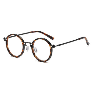 Gafas <span class=keywords><strong>de</strong></span> Montura Completa Metálicas Anti-Luz Azul para Hombre, Estilo Retro Punk, Antideslumbrantes, Espejo Plano, Venta al por Mayor para Adultos - Product Image 6