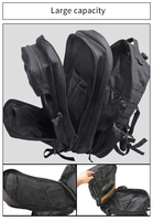 Sac à dos tactique 45L en gros, mini sac à dos robuste et imperméable, sacs de randonnée tactiques en Oxford pour hommes