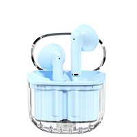 Écouteurs intra-auriculaires Casque Blue tooth V5.2 avec microphone pour la course à pied/la salle de sport/l'exercice Écouteurs sans fil HiFi stéréo