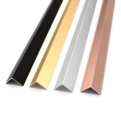 Q Shape Corner Protection Profiles For Wall Corner Covers Stainless Steel Tile Trims For Wall Decoration