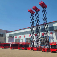 320kg 6m teleskopik katlanır elektrikli iskele taşınabilir güvenli özelleştirilebilir mobil hidrolik makaslı Platform