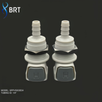 Acoplador de manguera de montaje en panel POM, conector macho-hembra de cierre rápido, accesorios de tubería CPC para dispositivos médicos