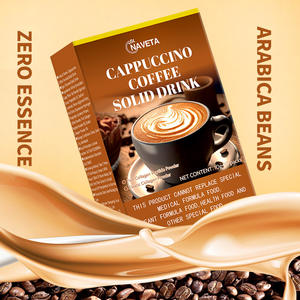 Katı çikolata <span class=keywords><strong>Cappuccino</strong></span> diyet çözünebilir kahve acı tadı siyah kahve zayıflama özelliği sınır ötesi için siyah çanta paketlenmiş - Product Image 1