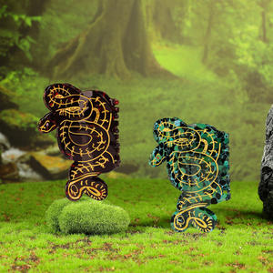 Accesorios elegantes para el cabello de alta calidad hechos a mano negro verde <span class=keywords><strong>Mamba</strong></span> serpientes Cool Shark Claw Clips elegante personalidad tendencia cabello - Product Image 4