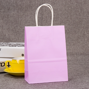 Bolsas de Papel Kraft Reciclables Promocionales con Logotipo Impreso Personalizado, con Asas de Mano para Restaurante/Comida para Llevar - Product Image 2